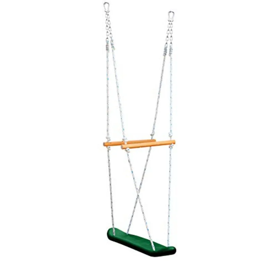 

07-0026 Skateboard Swing Standing Swing for Outdoor Swing Set Green Black