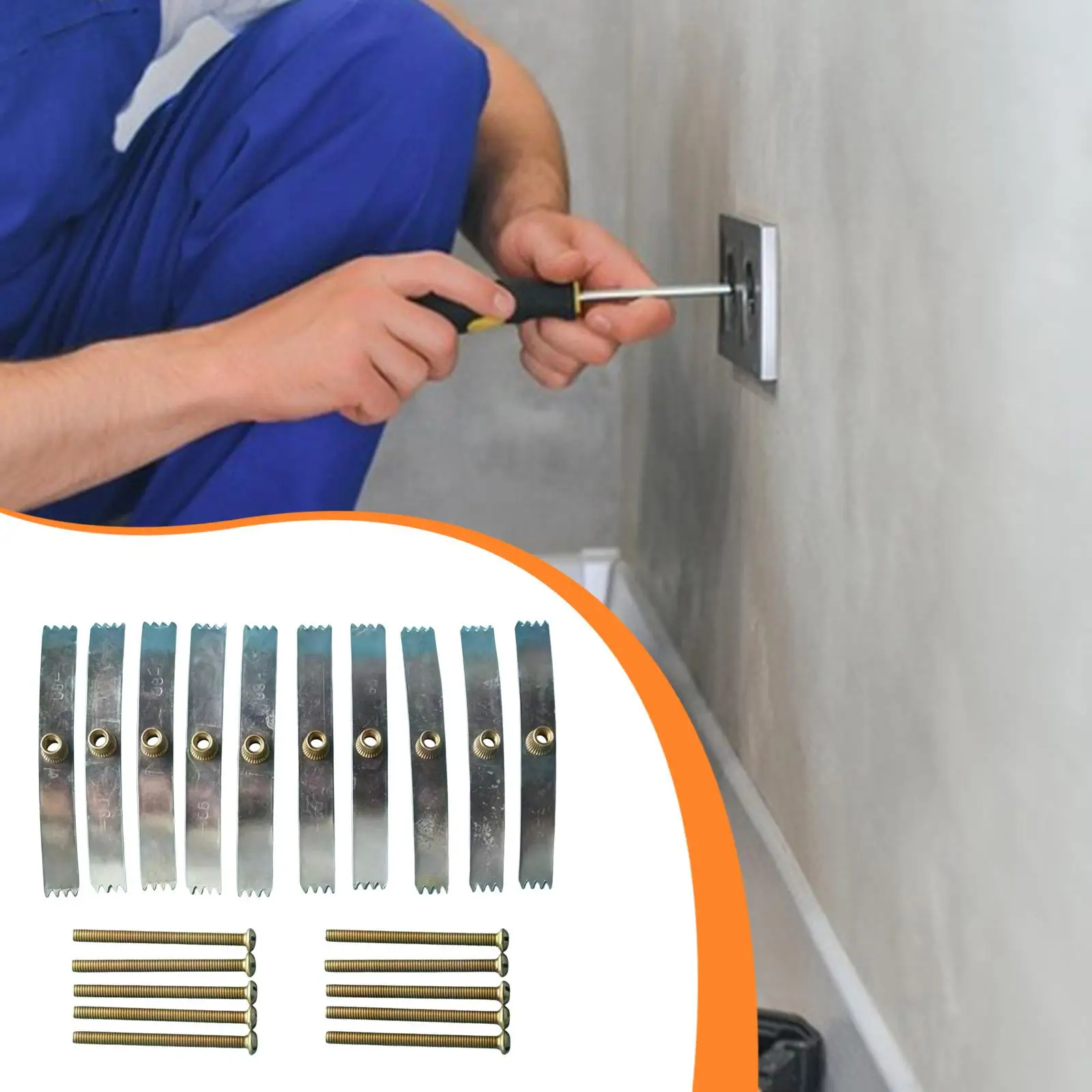 Wall Electrical Box Repair Tool Outlet Fixer Support Rod for 86 Type Junction Box Electric Wiring Connections