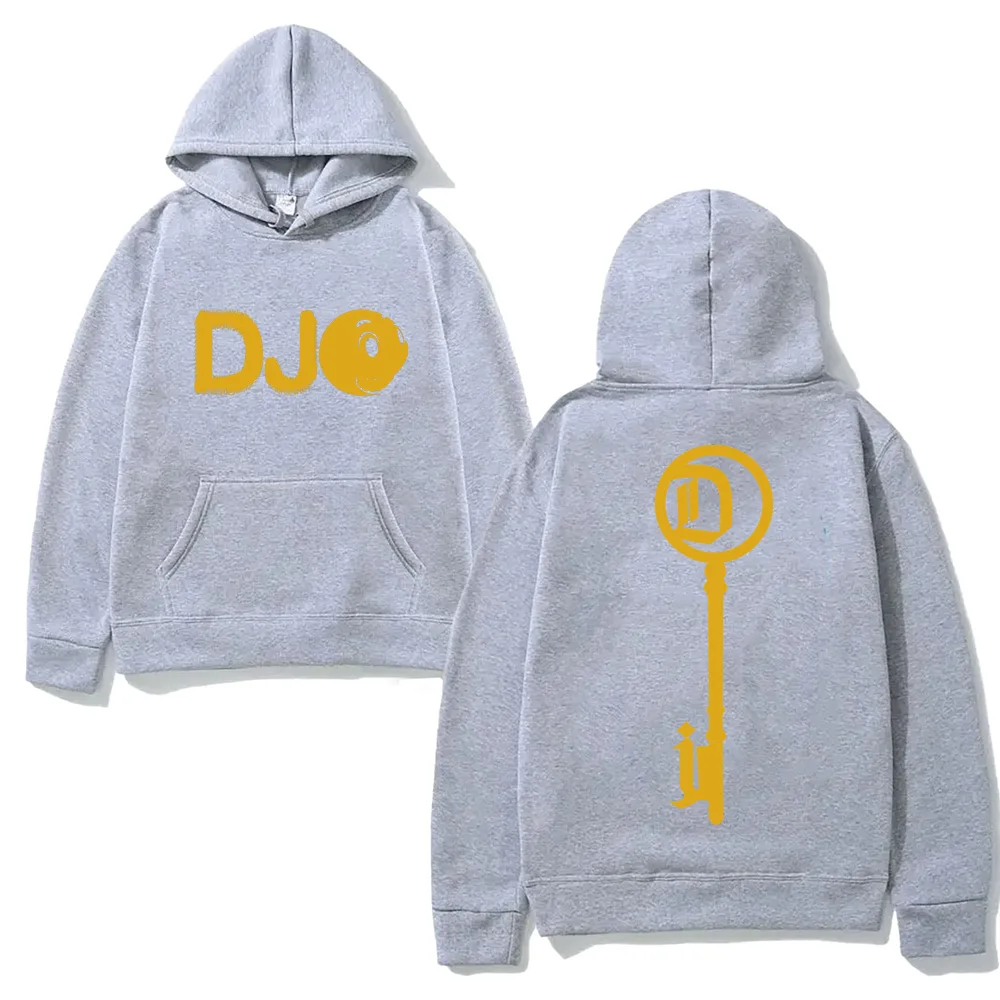 Joe Keery Smiley Face Logo Pullover Hoodie Djo Letter Graphic Clothes Singer's Same Style Clothes Hooded fashion High Quality