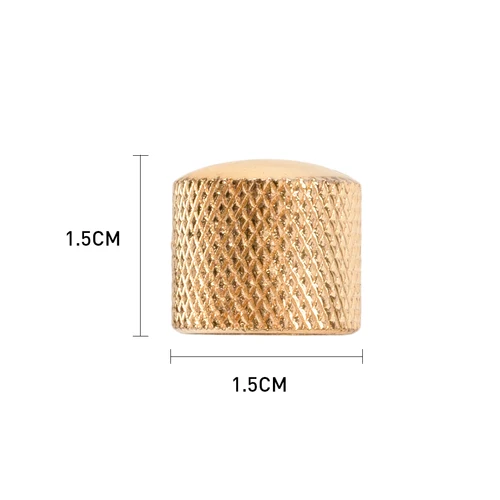 Imagen 2 del producto Perillas de Control de tono de volumen de guitarra de Bajo Eléctrico de Metal, perillas de cúpula, piezas y accesorios de guitarra, tapa de botón, interruptores de Control de tono, 4 piezas