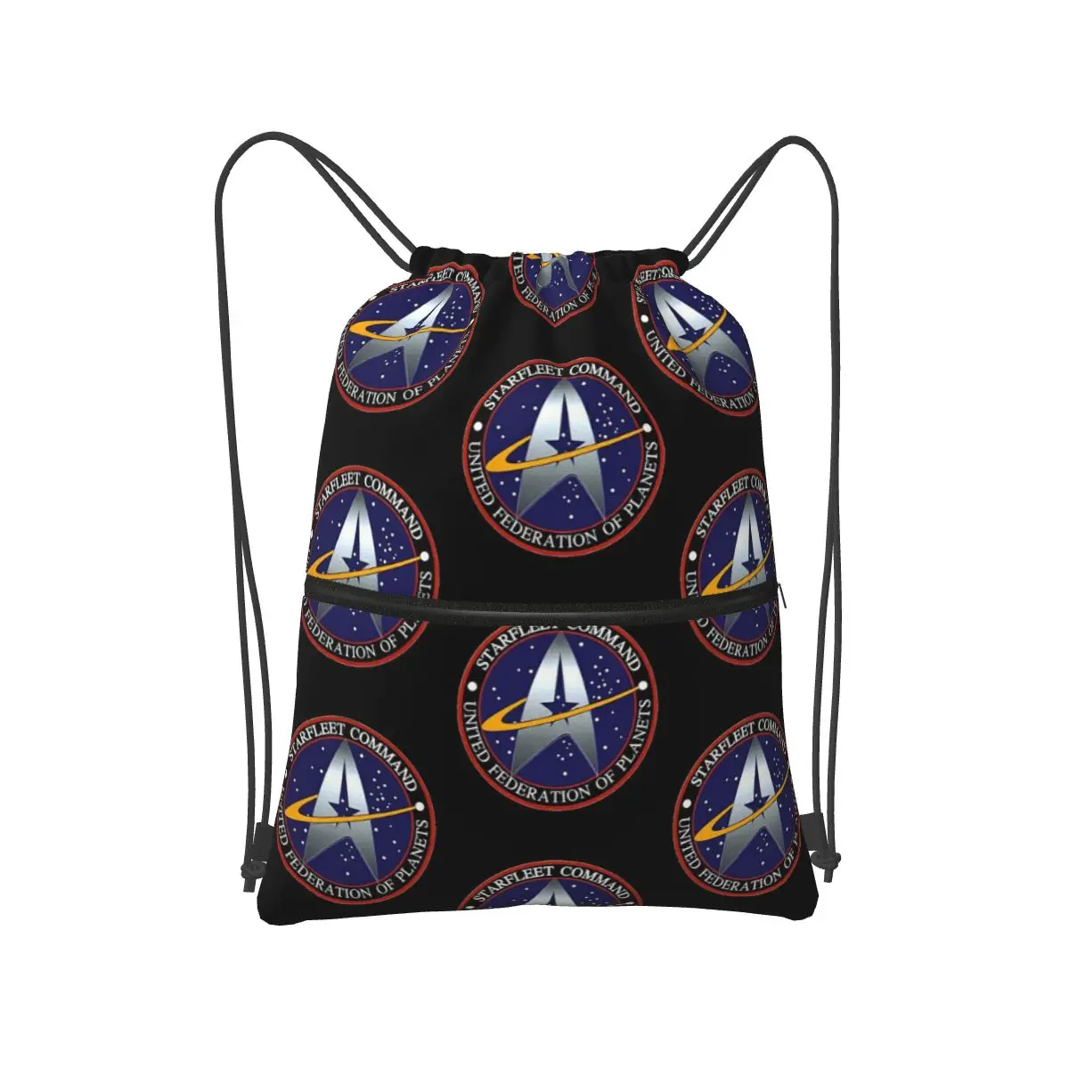 Star Treks Science Fiction TV Series Backpacks Portable Drawstring Bags Shoes Bag Book Bags for Man Woman School
