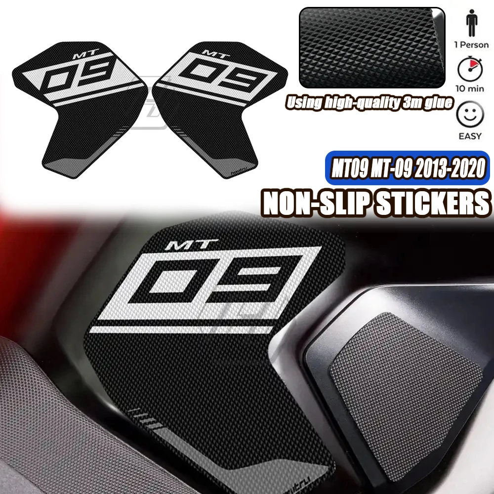 

Motorcycle Non-slip Side Fuel Tank Stickers Waterproof Pad Rubber Sticker For Yamaha MT-09 MT09 2013-2020 2019 2018 2017 2016