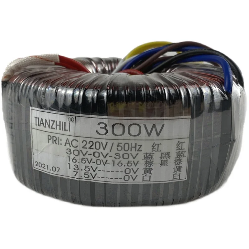 Imagem -04 - Transformador Toroidal 220v para Duplo 30v Duplo 16.5v Único 13.5v Amplificador Transformador 7.5v Fonte de Alimentação 300w