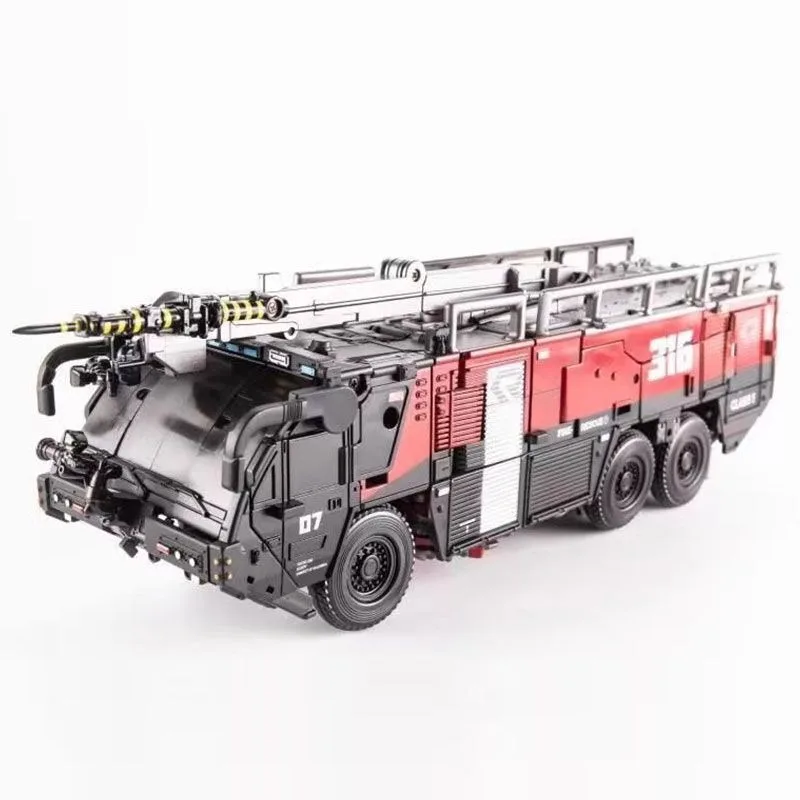 【재고 있음】트랜스포머 토이즈 OV-01 소방차 초대형 합금 버전 SS61 무빙 로봇 모델 액션 피규어 장난감