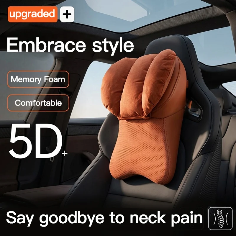 Car Headrest S-level Soft Comfort Neck Support Auto Seat Breathable Neck Pillow Compatible For Benz AMG S 63 S 65 GLA 45 GLB 35