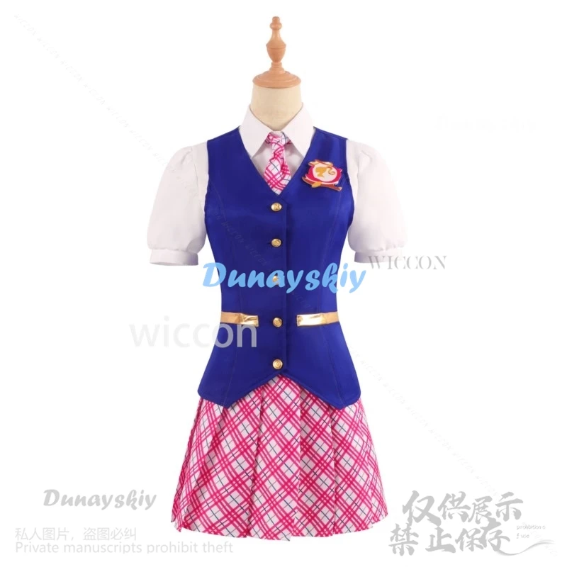 Anime Movie Barbieee Cosplay Uniforme scolastica Abito Gonna Cappotto Lolita Parrucca per donna Ragazza Halloween Natale Personalizzato