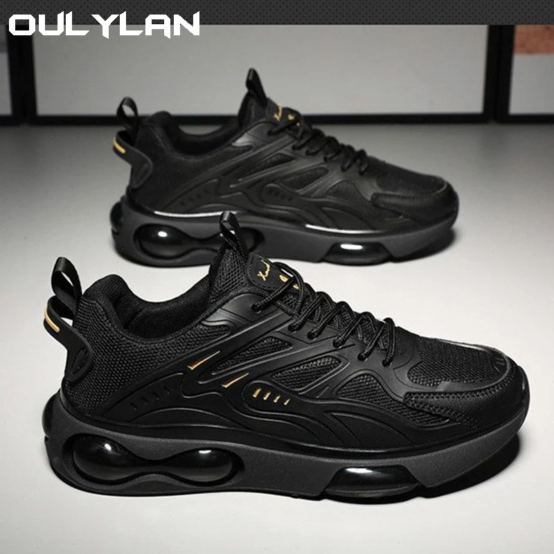 New spring men's sports shoes cushioned comfortable breathable running shoes Korean men's shoes Fashion casual shoes 2024