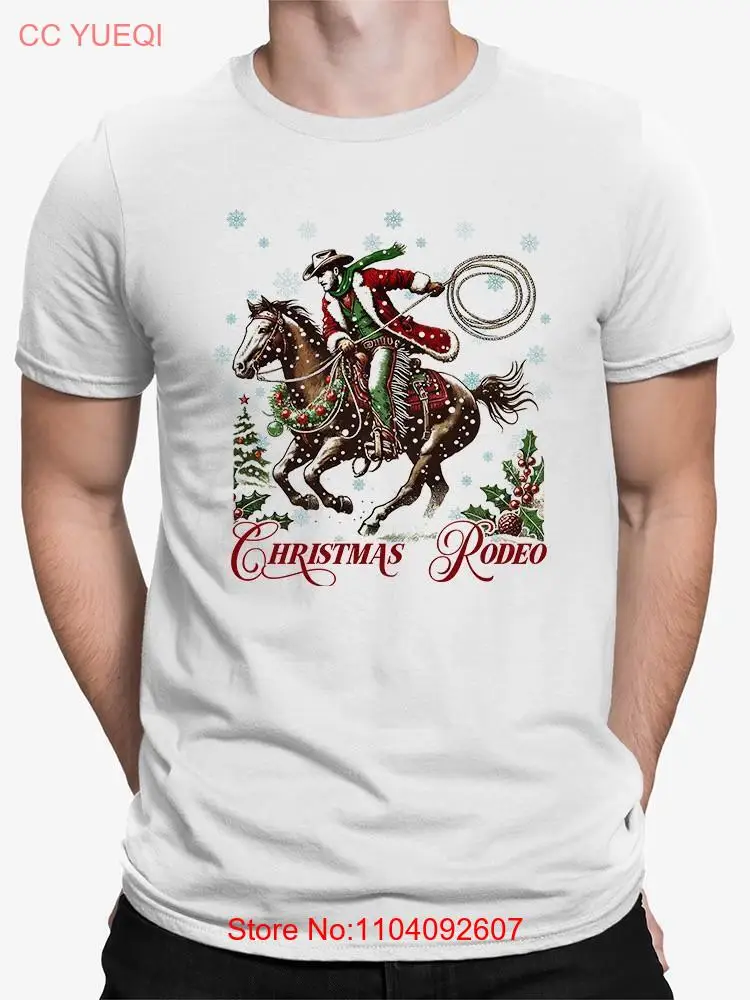 تي شيرت سانتا كاوبوي روديو الاحتفالي للرجال