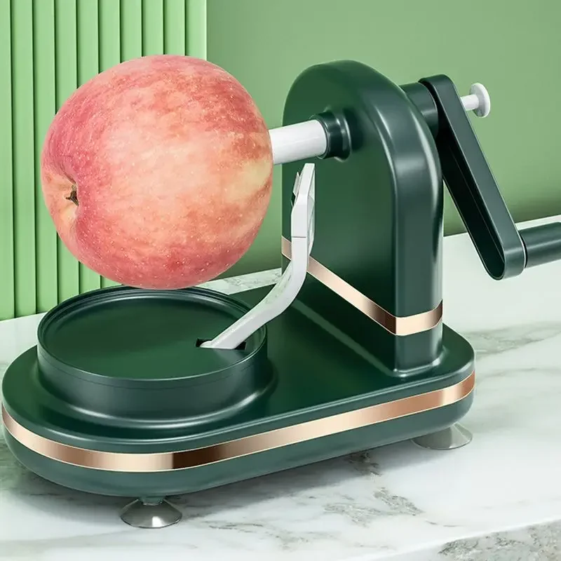 Hand Crank Fruit Peeler Rotating Labor-saving Automatic Peeler With Suction Cup Does Not Hurt Hands Peeling Machine