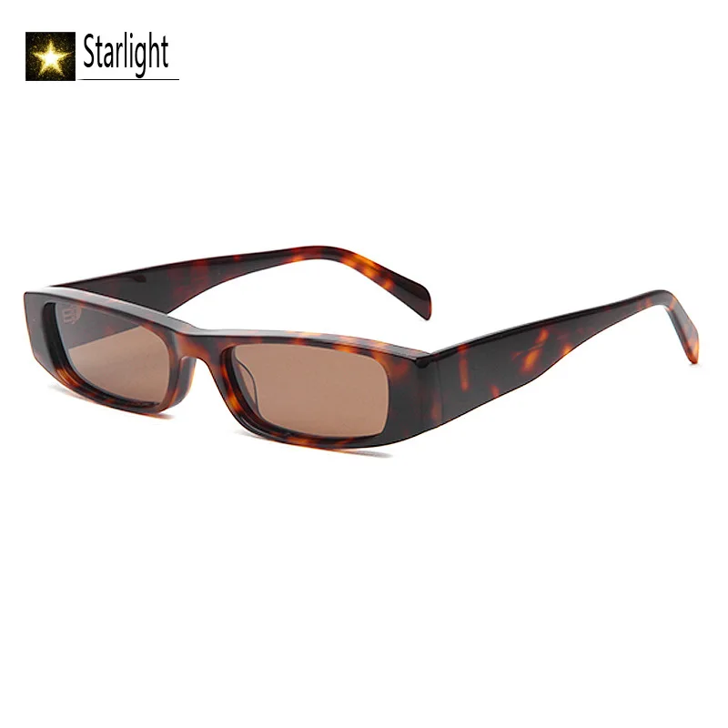 偏光長方形アセテートメガネフレーム女性用べっ甲柄アイウェア男性用リーディンググラスフレーム近視処方箋レトロ145mm