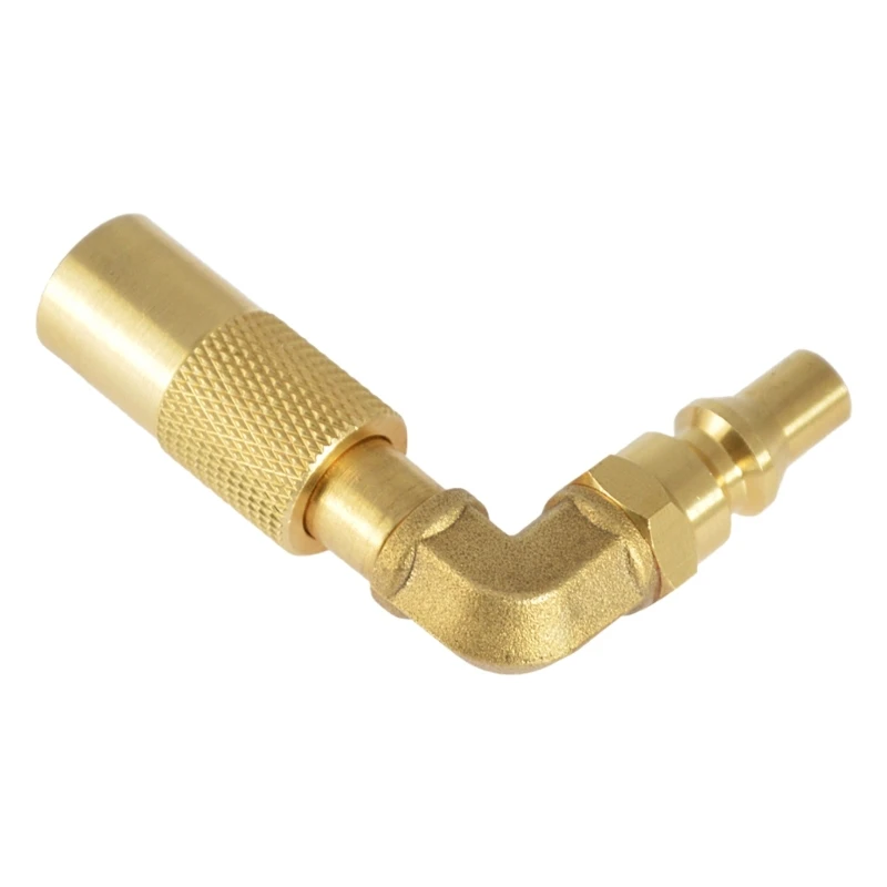 Propanes Gas Grills Quick Connects Elbow Solid Brass Adapter Quick Connects Elbow Adapter for Efficient Fuels Conversion