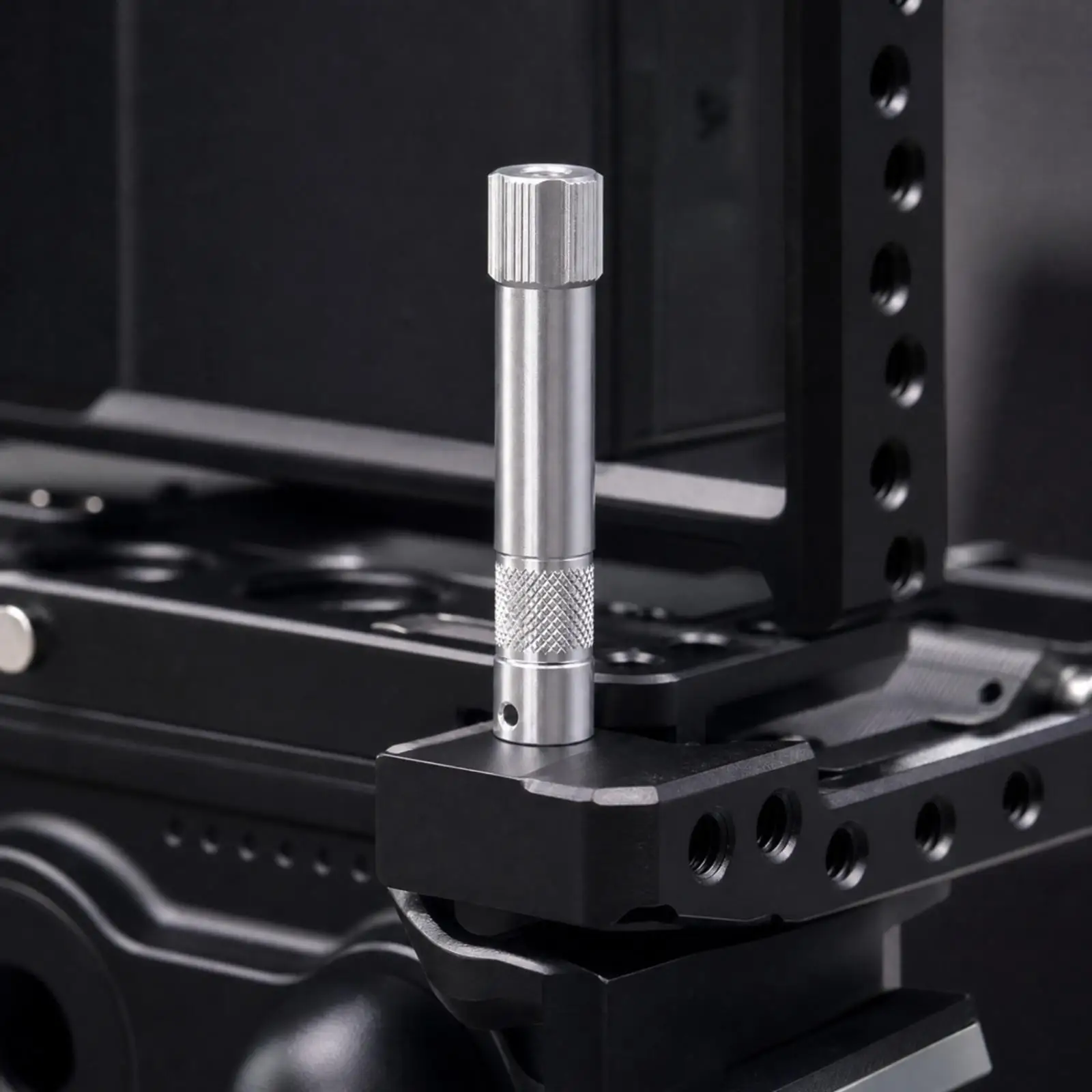Aluminum Alloy Camera Rig Column Extension Post with Knurled Grip for Photography Video Accessory Setup
