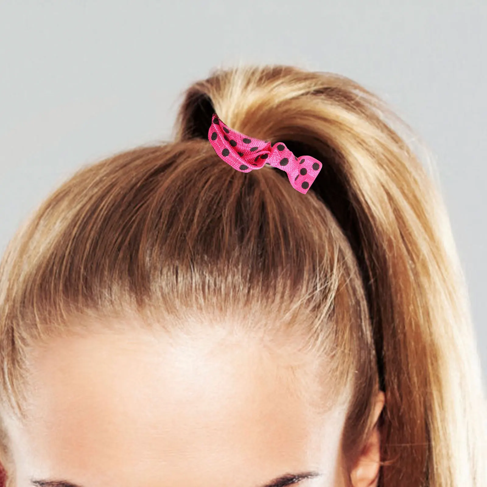 20 pezzi senza pieghe elastici per capelli fermagli per coda di cavallo annodati a nastro per le donne allenamento trucco viso lavaggio accessori per capelli