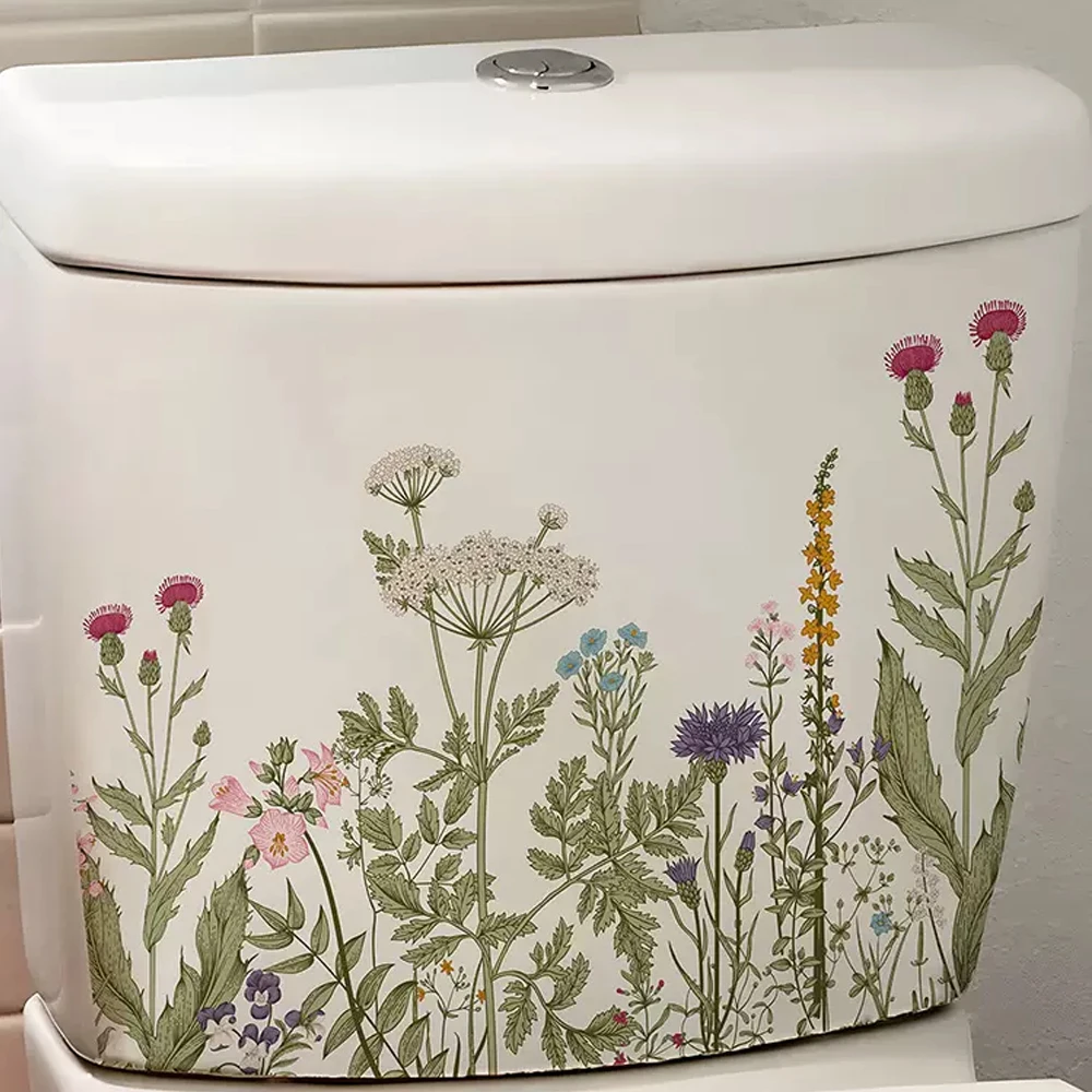 Wild flowers Wall Stickers for Kitchen Backsplash, Botanical Wall Border Sticker, Peel and Stick, Dining Room Decoration - Image 5