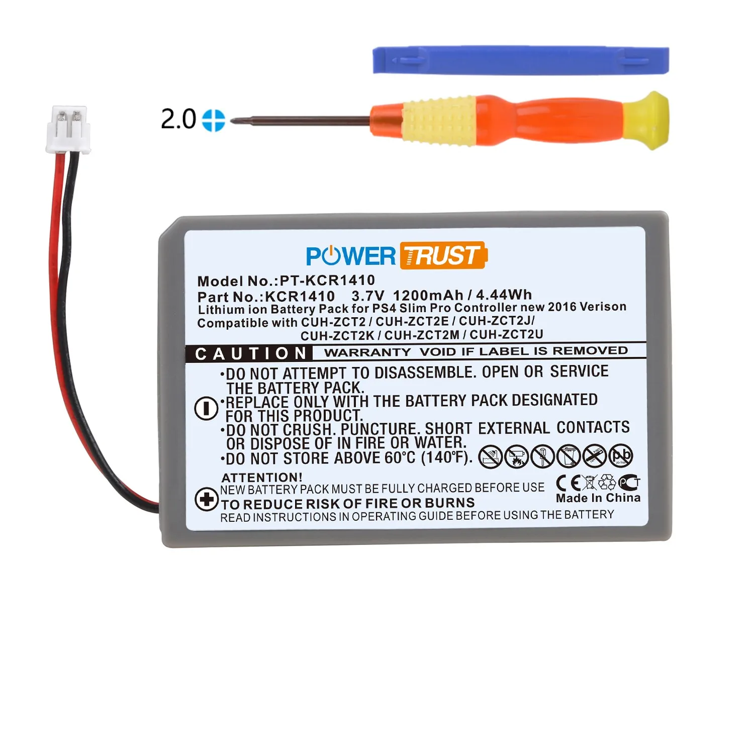 KCR1410 Battery for Sony PS4 Slim Pro Controller new 2016 Version CUH-ZCT2 CUH-ZCT2E CUH-ZCT2J CUH-ZCT2K CUH-ZCT2M CUH-ZCT2U