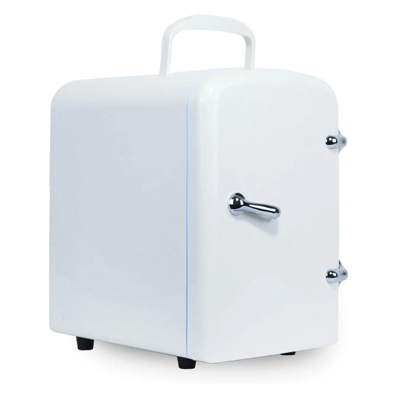 

4L Mini Fridge Portable Cooler Warmer 42W DC 12V AC 110V Cooling 10-15°C Below Ambient Heating 55-65°C Holds 6 Cans ABS Body