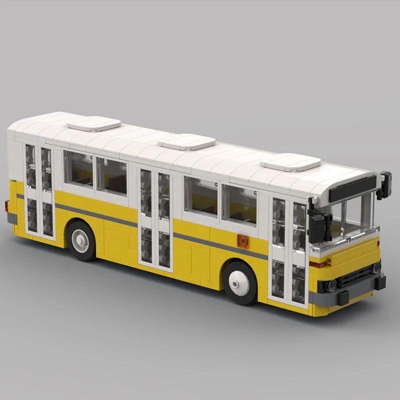 Cidade série de carros moc tijolos de construção 260 cidade ônibus modelo tecnologia blocos modulares construção diy montagem brinquedo construstion presente