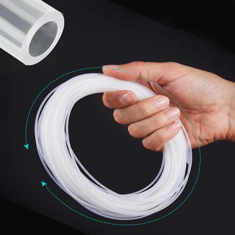 2~50M Transparent PTFE Tube For 3D Printer Parts Pipe 30T-2T F46 Insulated Capillary Heat Protector Transmit Hose 2.5KV 300V