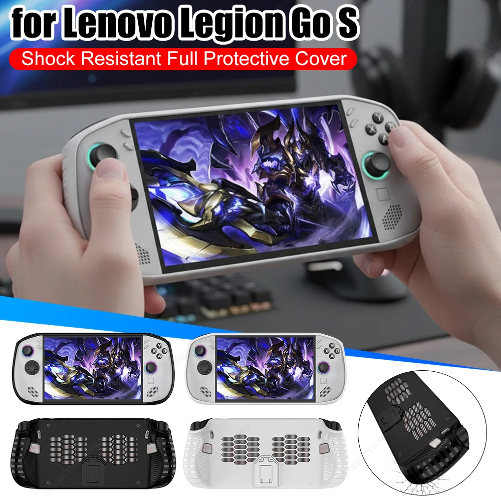 

Чехол из ТПУ для Lenovo Legion Go S, портативный противоударный полный защитный чехол, мягкий чехол из ТПУ, защитный рукав, аксессуары для игр