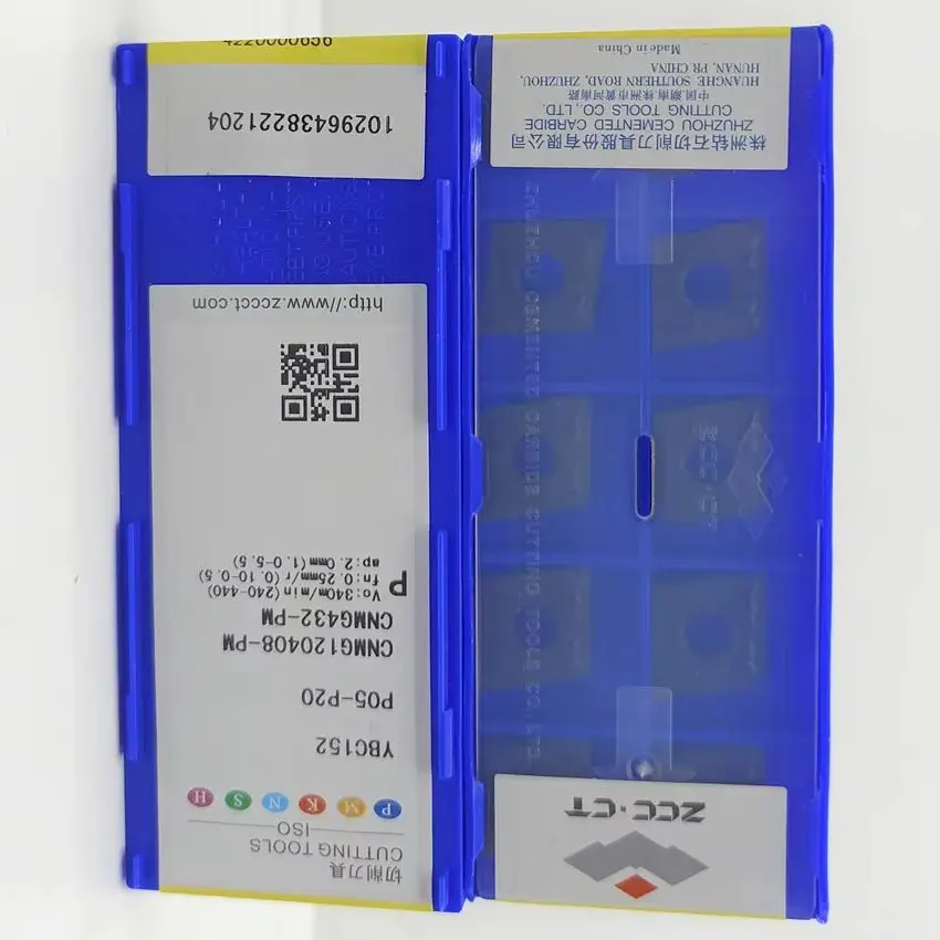 

CNMG120404-PM YBC152/CNMG120408-PM YBC152/CNMG120412-PM YBC152 ZCC.CT Твердосплавные пластины для инструментов с ЧПУ Токарные пластины для стали