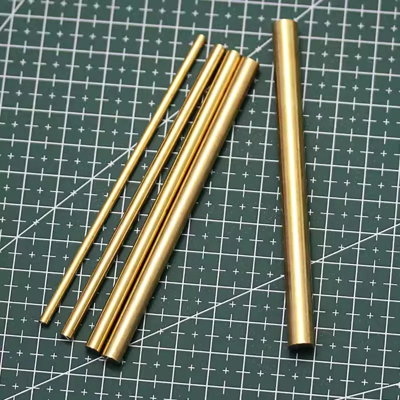 Imagem -02 - Pequeno Pino Redondo Rebite Barra de Bronze Punho da Faca Material Sólido H62 10cm Diâmetro mm a mm Pcs