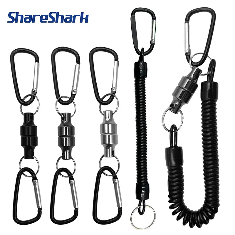 ShareShark Magnetisches Angelschnur-Antiverlustseil Karpfenangel-Zubehör Outdoor-Angelzubehör Tragbare Schnalle