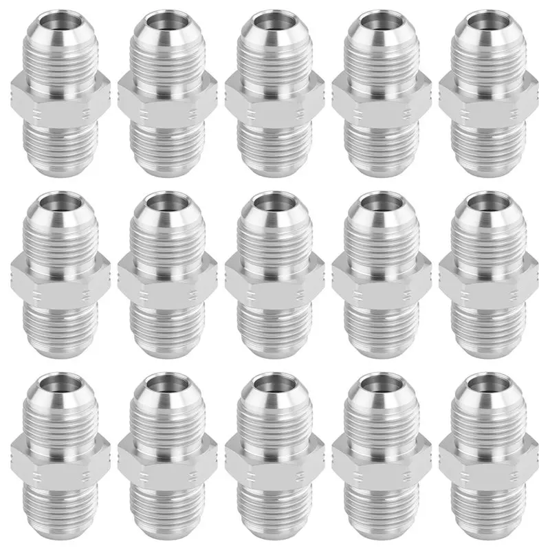 

Гидравлический адаптер ABGH, 1/2" JIC Male - 1/2" JIC Male, JIC 37 ° Фитинг прямой соединительный Flare Straight Union - 15 шт. в упаковке