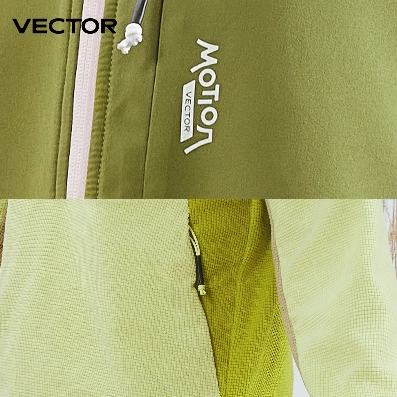 VECTOR Unisex Half-Zip Fleece Jacket for Camping and Hiking with Technology and Fleece Rain Jacket Men Jackets Jaqueta Feminina