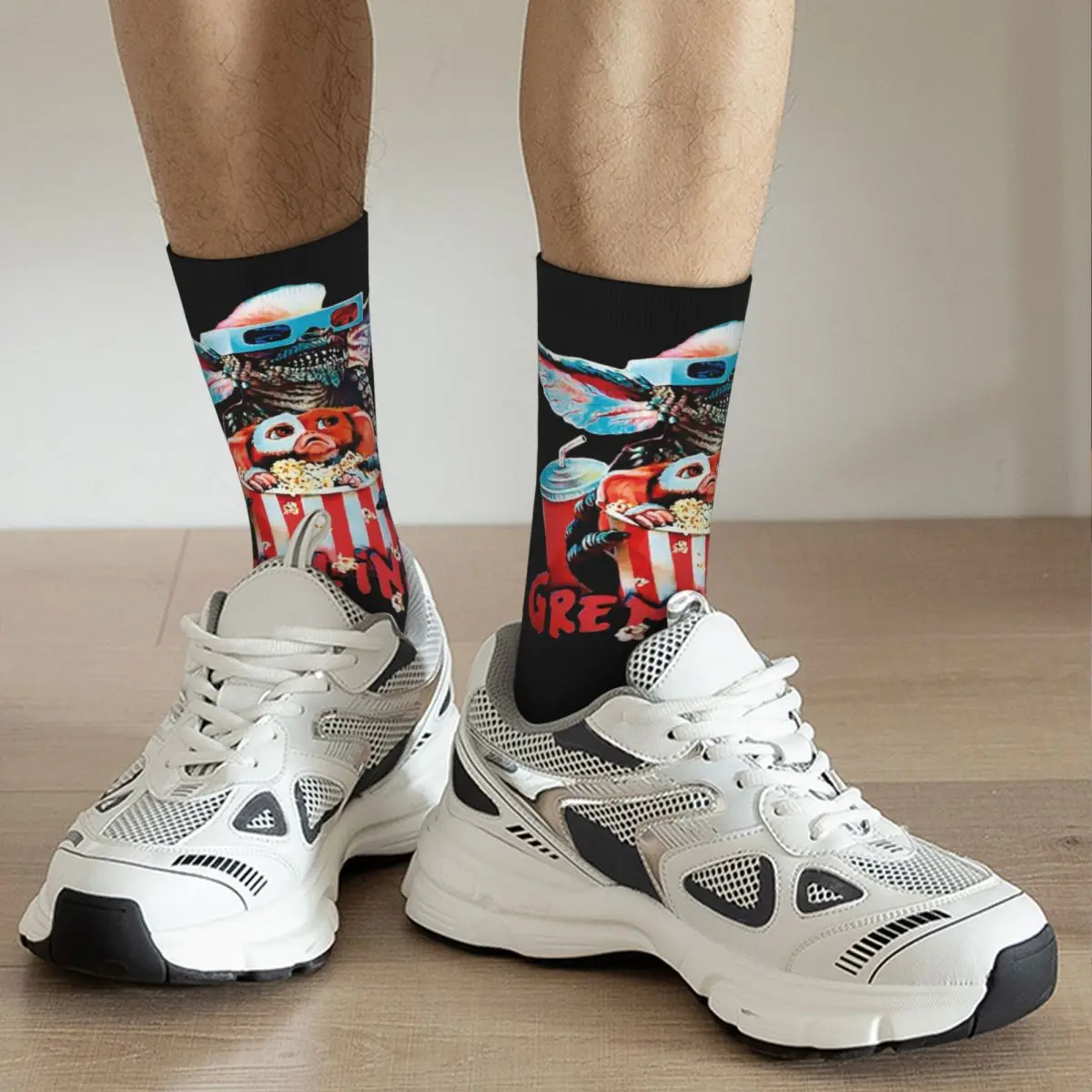 Winter Warm Crazy Design Women Men Gremlins Horror Gizmo 80s Mogwai Socks Sweat Absorbing Basketball Socks