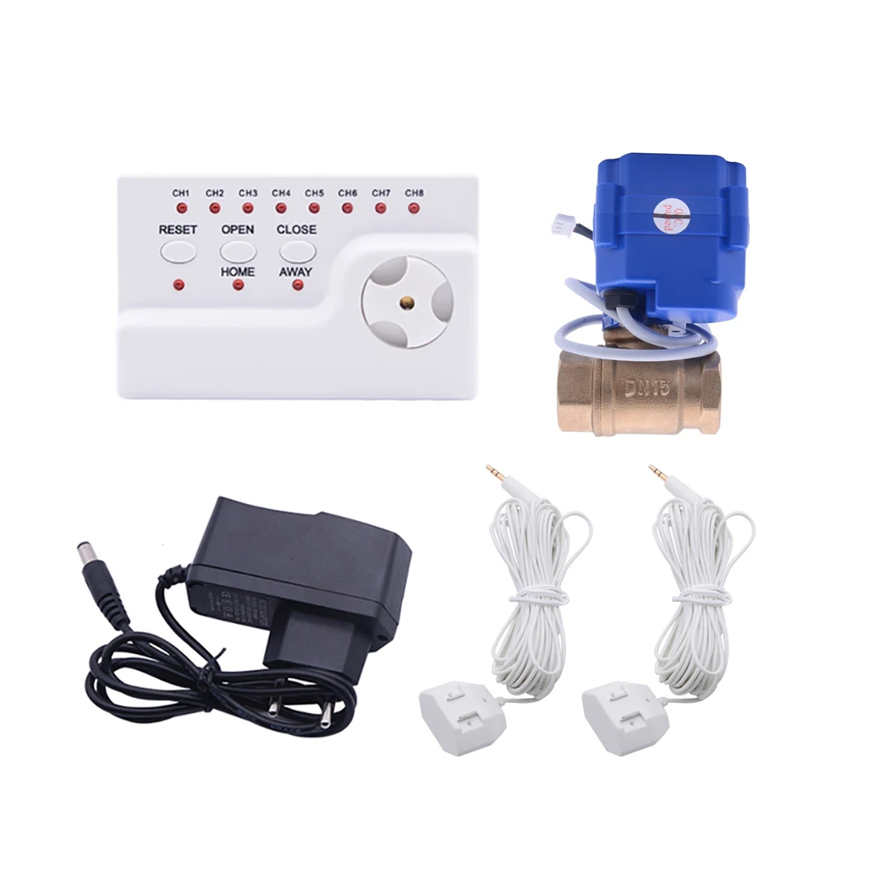 

Russia Water Leakage Detector with DN15 (1/2") Smart Valve and 2pcs 6-Mete Water Sensor Protection Against Water Leaks for Home