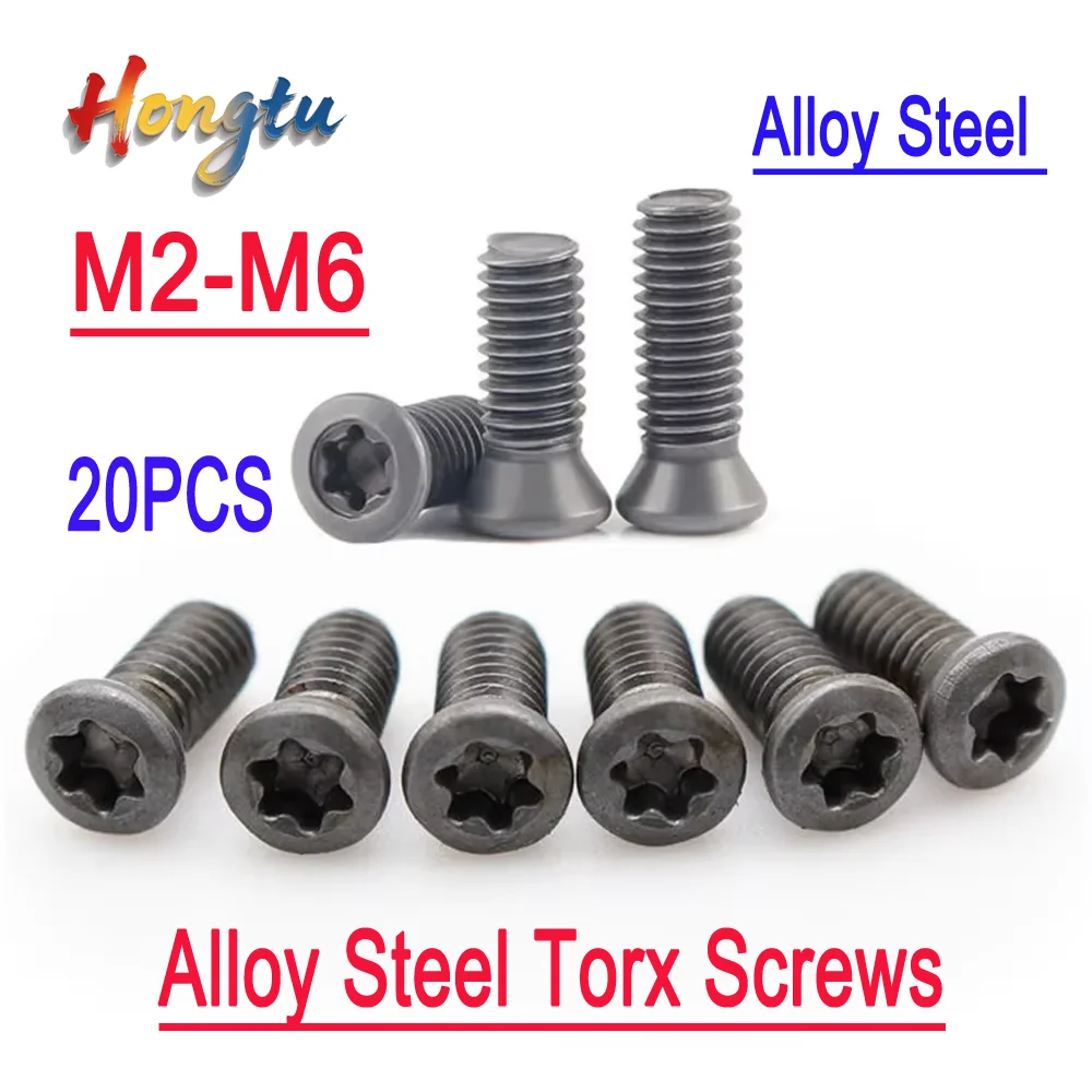 

20pcs 12.9 Alloy Steel Torx Screws M2-M6 – CNC Tool Replacement