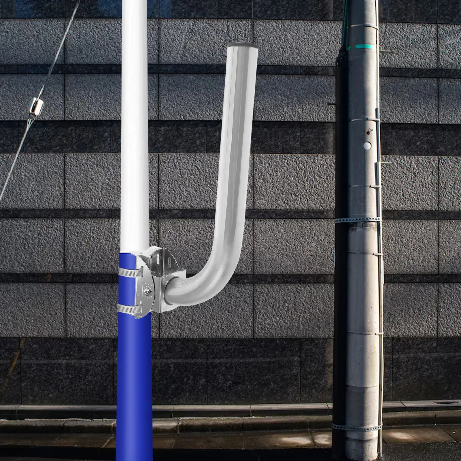 Wireless Bridge Bracket Mount Universal Outdoor Pole Wall Mount Antenna Stable Mounting for Points Access Wireless Network
