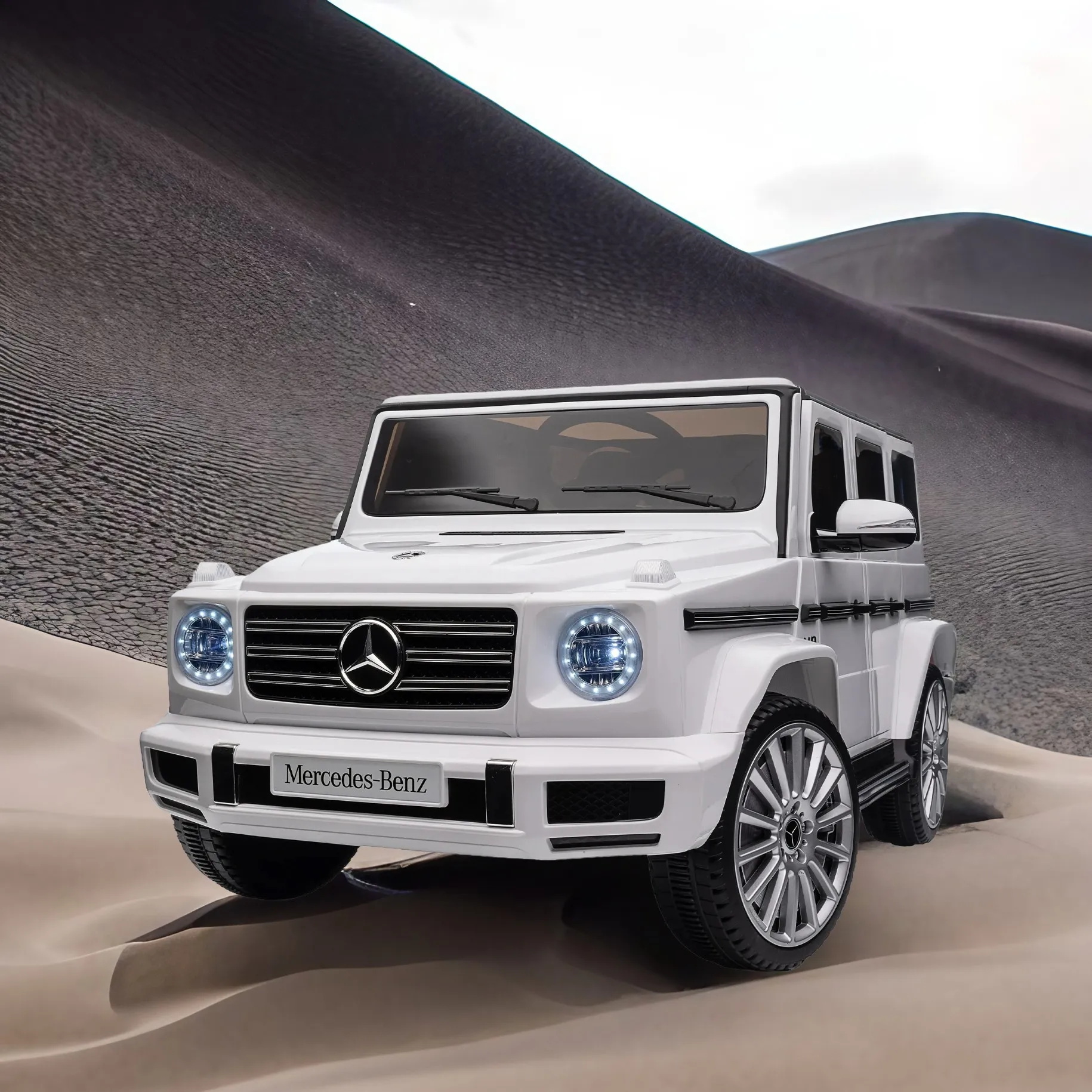 Carro elétrico de controle remoto para crianças, passeio no brinquedo para pais, Mercedes-Benz G500,24V, 2.4G W, carro elétrico de três velocidades