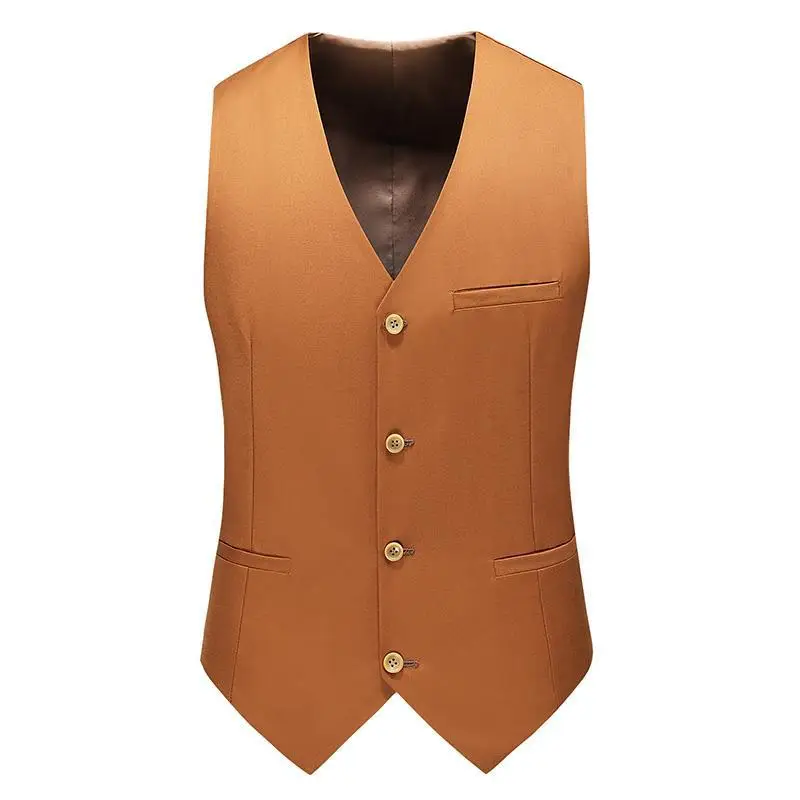 Lh076 Heren Vest Vest Vest Effen Kleur Casual Pak Innerlijke Europese Maat Heren Kleding