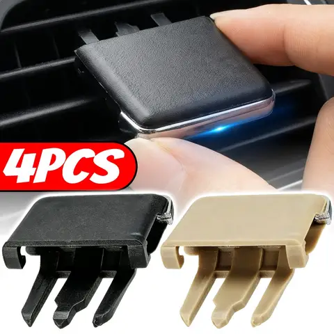 Car Air Outlet Paddle Universal Auto A/C Air Vent Outlet Tab Clip ABS Plastic Dashboard Heater Grille Slider Replacement Parts