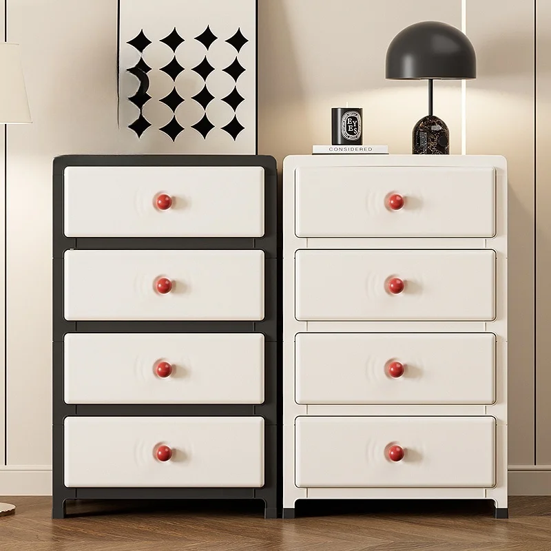 13.8 Inch Drawer Storage Cabinet,3-6 Tier with Bottom Wheels,Large Capacity Multi-Color Combos for Clothes/Snacks/Toys