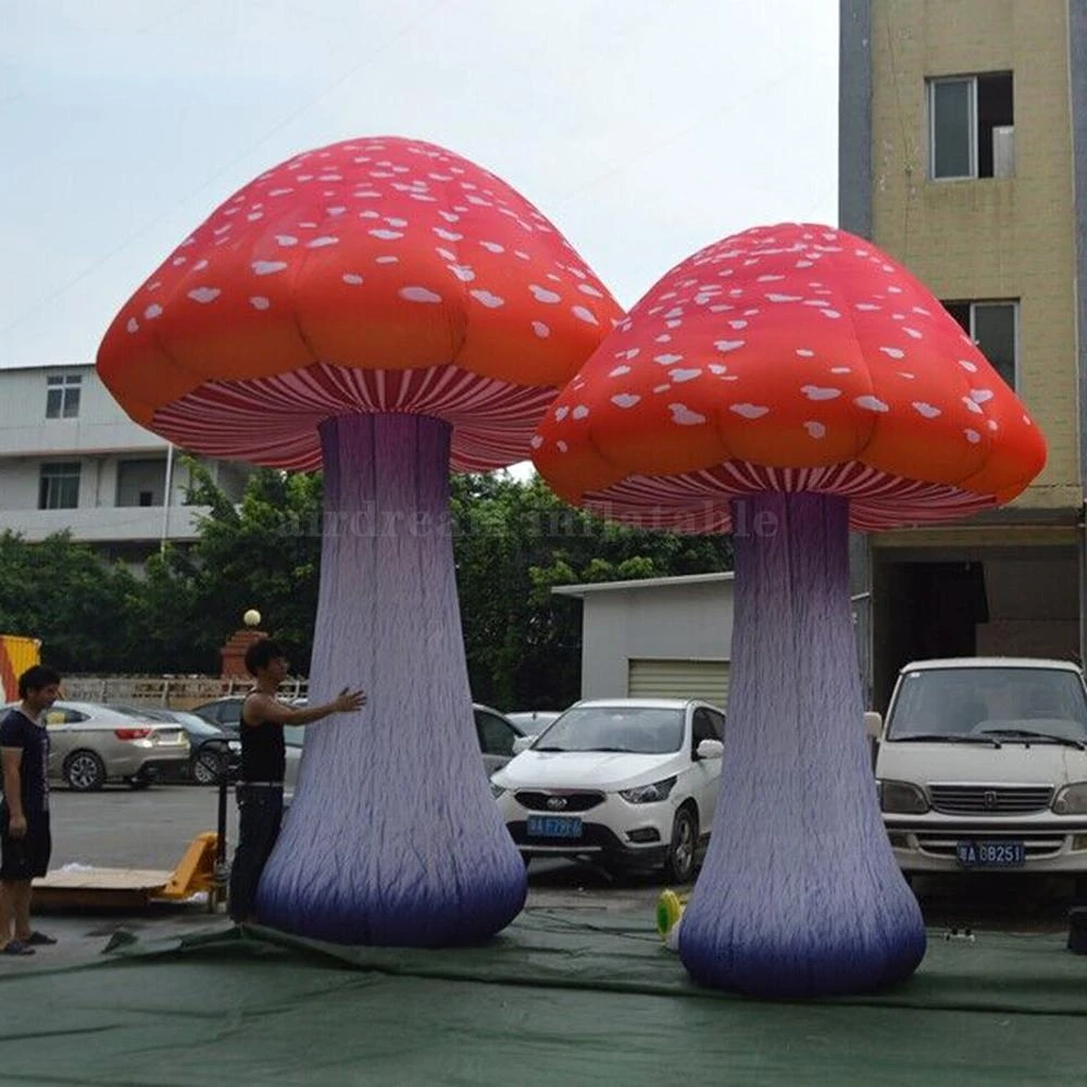 Customized Inflatable Mushroom with LED Lights for Event, Wedding, Party Decorations/ Colorful Mushrooms Balloons