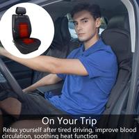 Universal 12V Car Heated Seat Cushions Seat Cushion Back Auto Seat Full Accessories Cushion Winter Heating Electric Pad S0X8