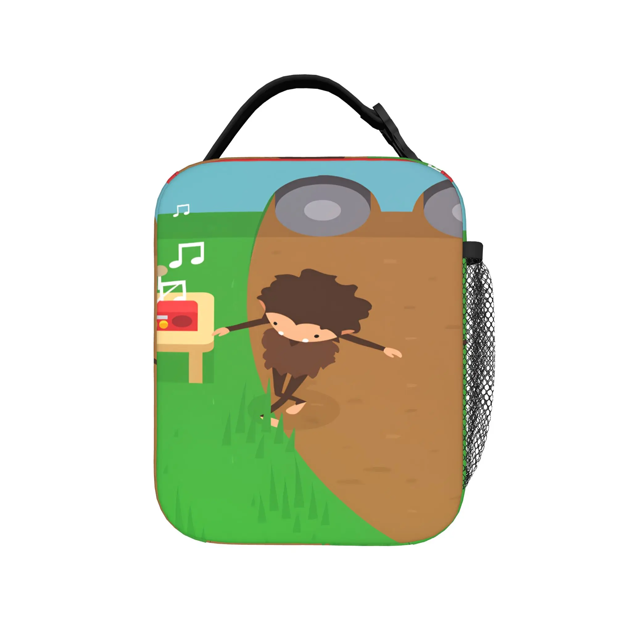 Sneakys Sasquatchs Lunch Bag  Office Lunch Box For Child Kawaii Print Tote Food Bags Waterproof Convenient Cooler Bag