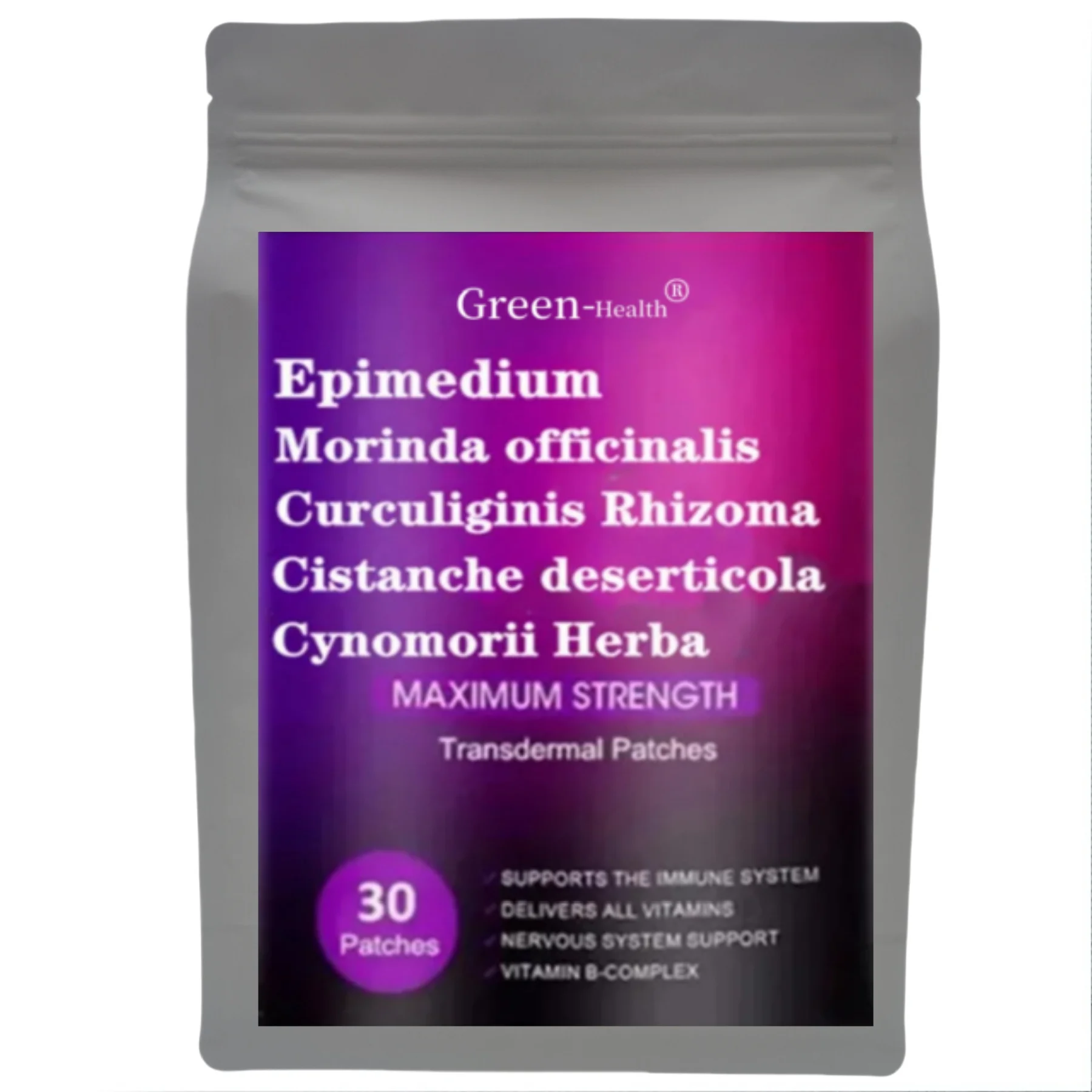 30 Patches Epimedium, Morinda officinalis, Cistanche deserticola, Cynomorii Herba Energy for Fitness Enthusiasts Increase Streng