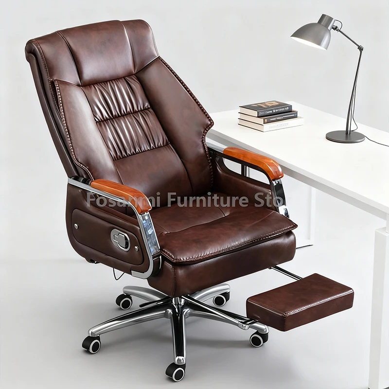 

Эргономичное кожаное офисное кресло Boss с регулируемой высокой спинкой, вращающееся удобное компьютерное кресло с откидной спинкой, геймерское настольное кресло