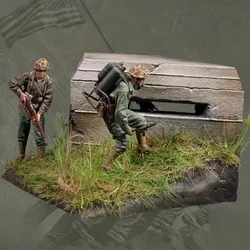 1/35 Resin Figure unpainted model Kit, military theme, (2-person scene bunker) Unassembled and unpainted GK,628