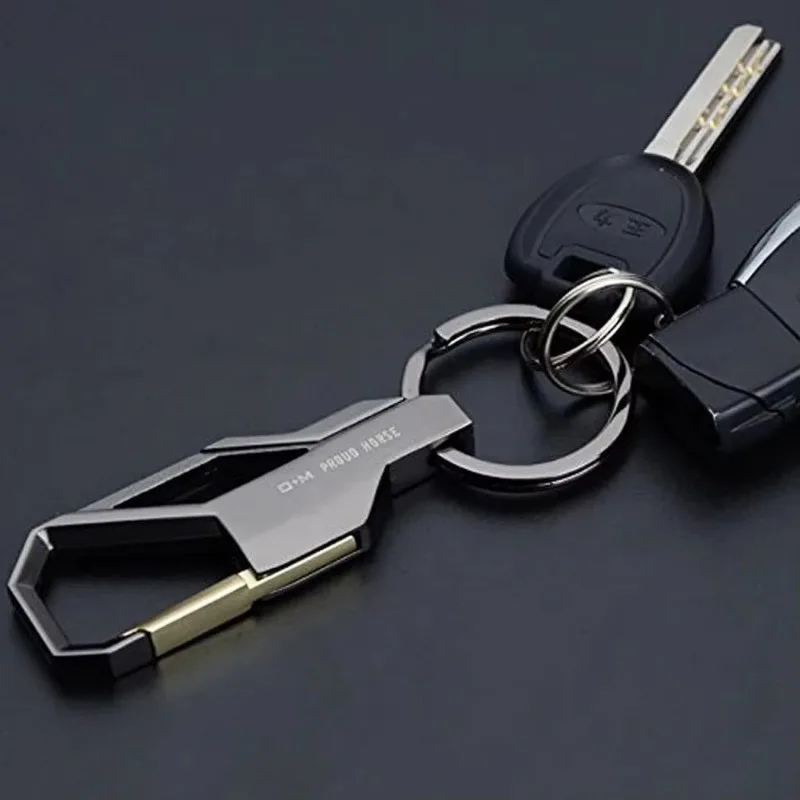 Creative Fashionable Car Waist Hanging Solid Color Keychain Personalized Waist Buckle Business Minimalist Keychain Car Gadget