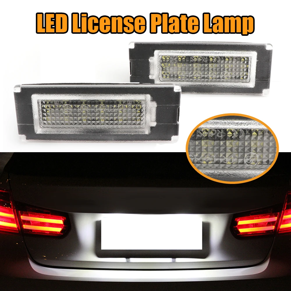 

2Pcs For Peugeot Boxer Citroen Jumper LED Number License Plate Light Lamps For Fiat Ducato Box Bus 2006-2020