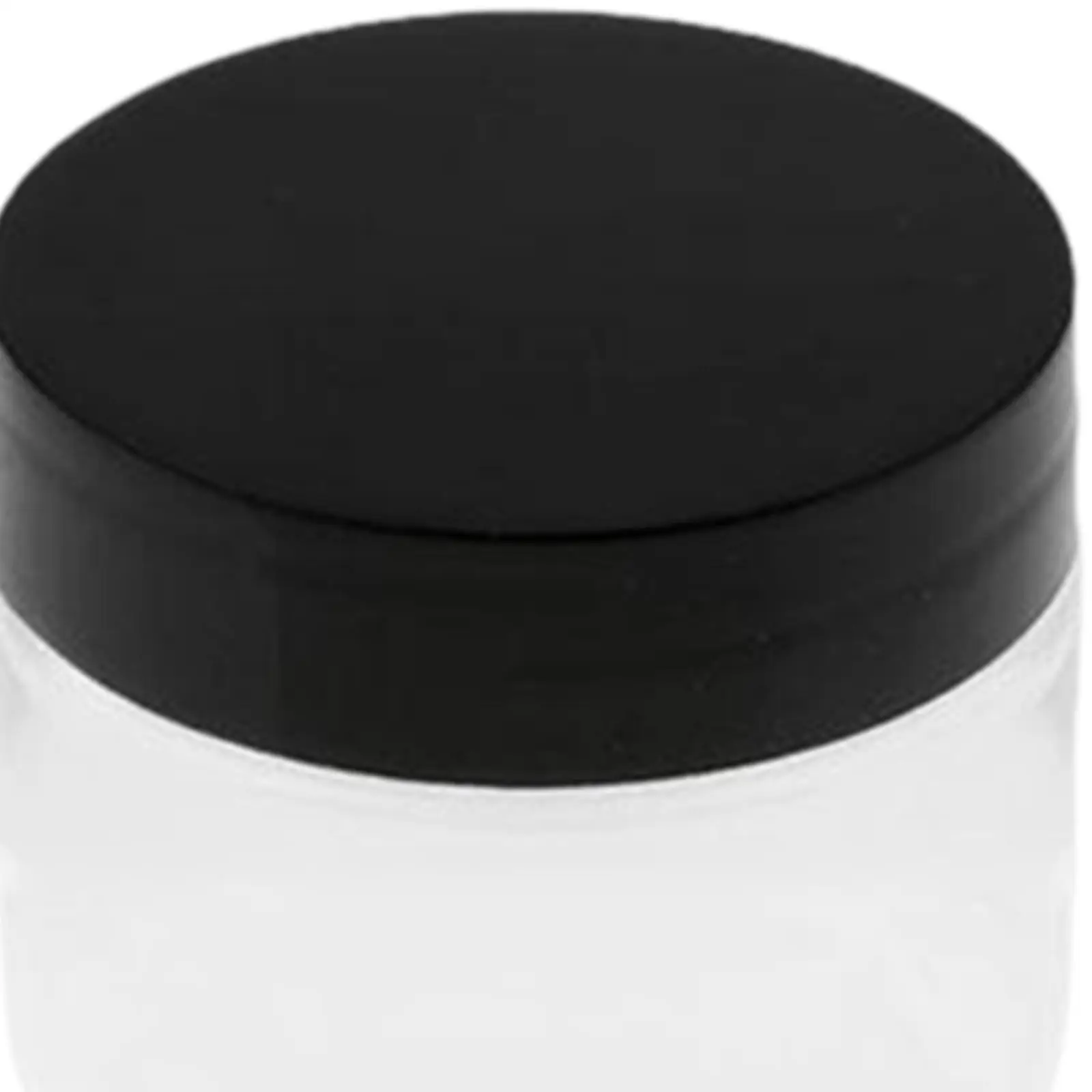 Pet Jar with Lid Reusable Easy Clean Refillable Stackable Clear Round Storage Bottle for Cream Candy Biscuits Spices Body Lotion