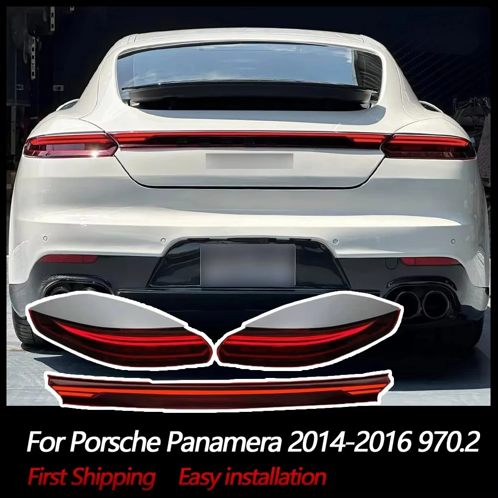 

Для Porsche Panamera 2014-2016 светодиодный задний фонарь, обновленный 971, стиль стоп-сигнала