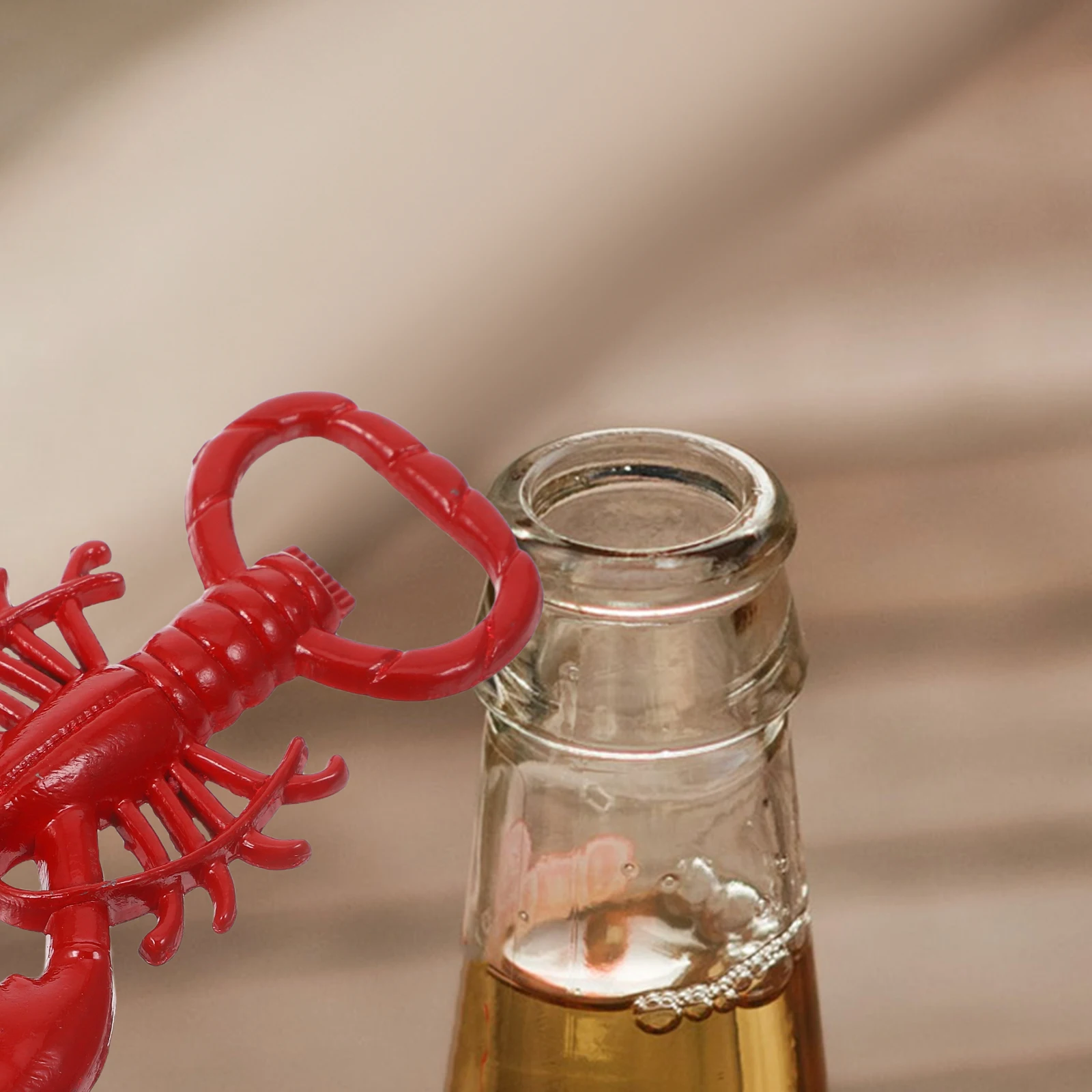 

2pcs Red Metal Alloy Bottle Opener Manual Can Opener Portable Lightweight Beer Jar Water Tool Compact Gift Friends