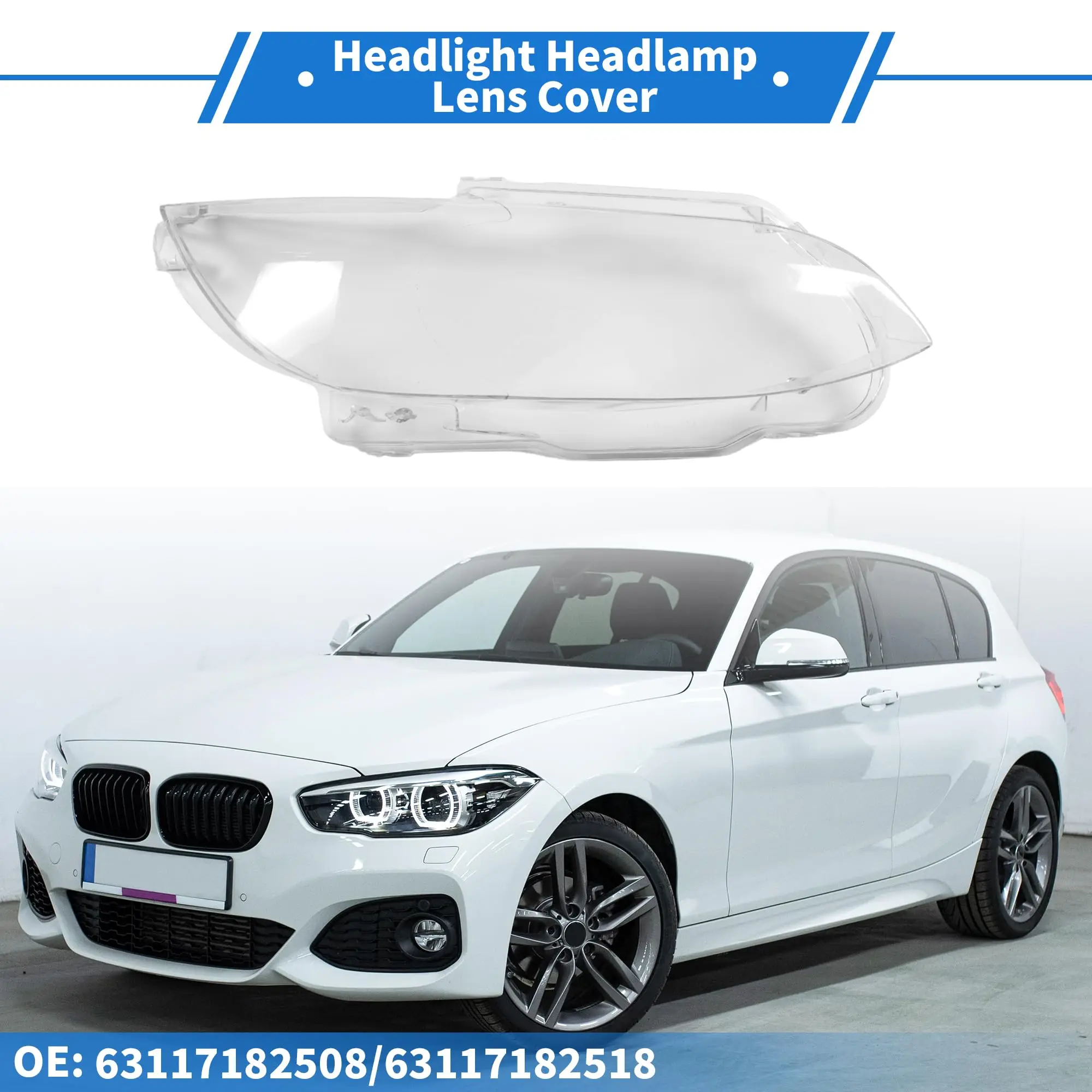 

Car Front Headlight Lens Cover For BMW E92 E93 2006 2007 2008 2009 2010 Auto Shell Headlamp Lampshade Shell Cover Transparent