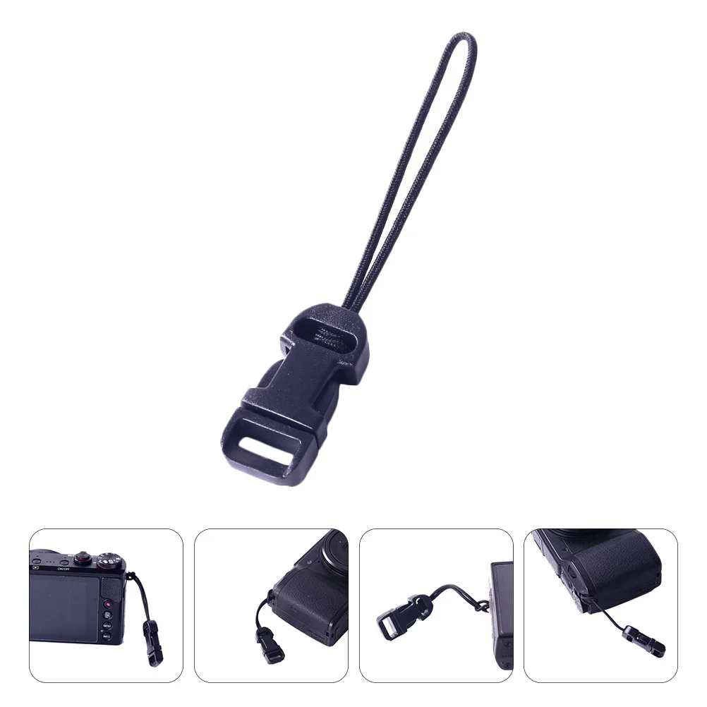 Cinghie per videocamera da 10 pezzi Fibbia Mini Qd Loop Clip per connettore Sgancio rapido Disconnessione con cordino nero