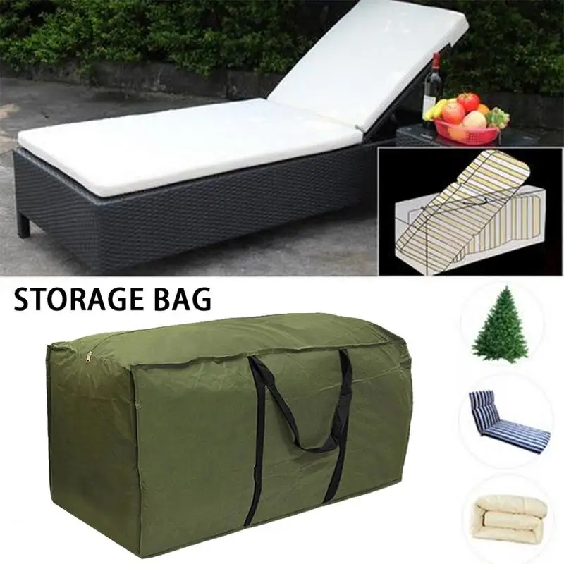 Cushion Storage Bag Large Capacity Furniture Protective Cover Outdoor Garden Waterproof Dustproof Christmas Tree Organizer New